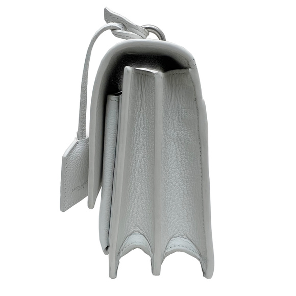 Saint Laurent Sunset Medium Shoulder Bag Leather White - Picture 3 of 12